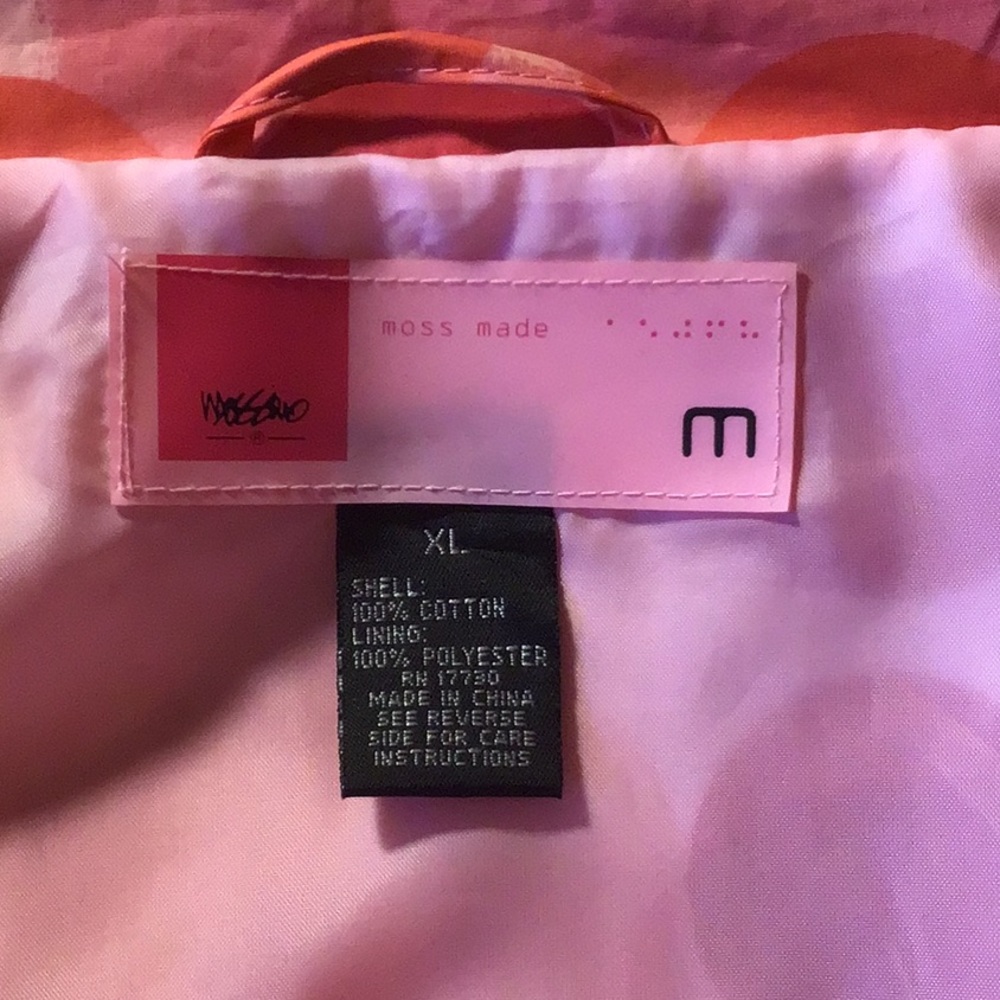 BRIGHTLY colored rain coat Massimo VINTAGE - Picture 5 of 6